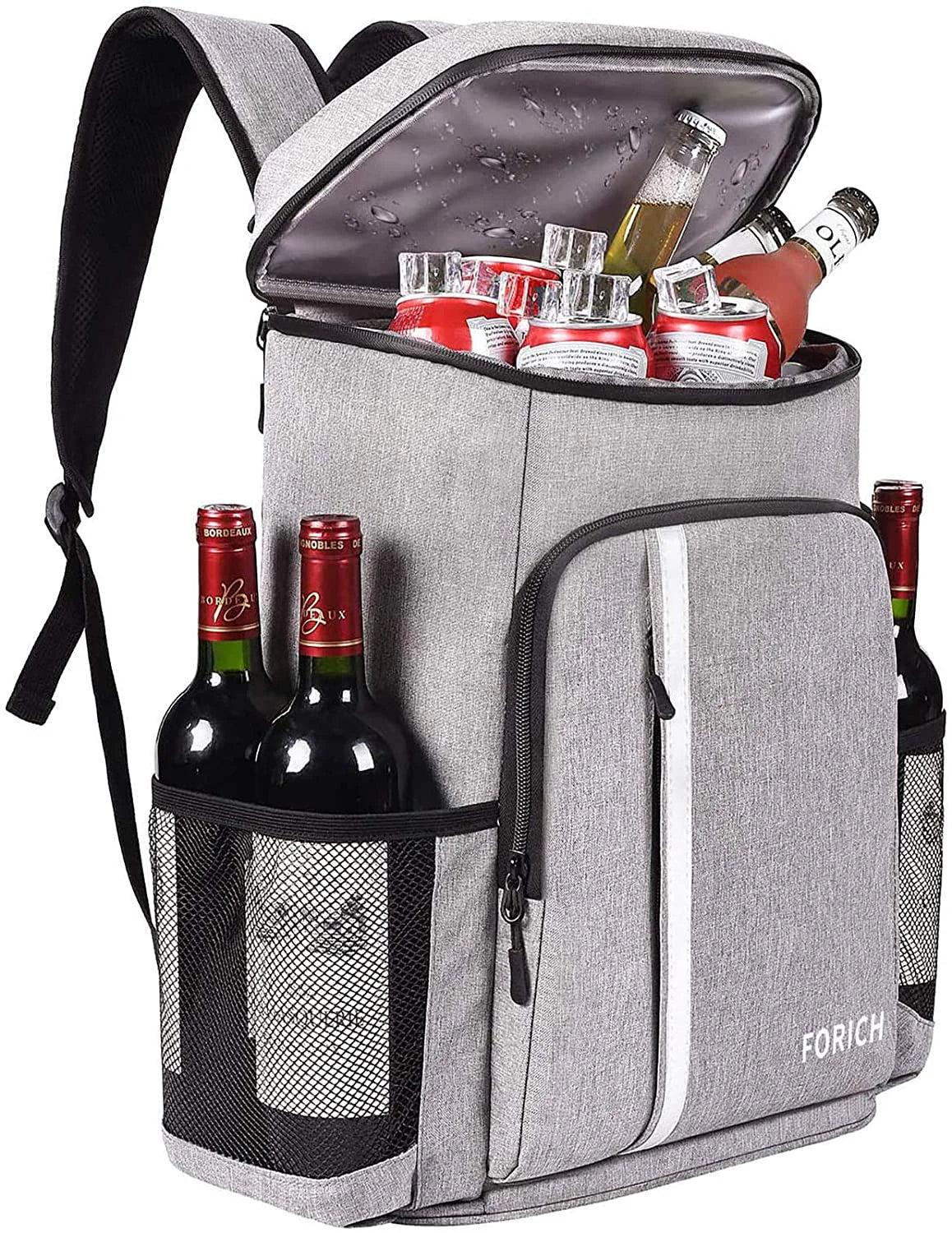 Insulated Waterproof Backpack Cooler - Lightweight Soft Cooler Bag for Men and Women, Ideal for Work, Lunch, Picnics, Camping, and Hiking, Holds Up to 30 Cans