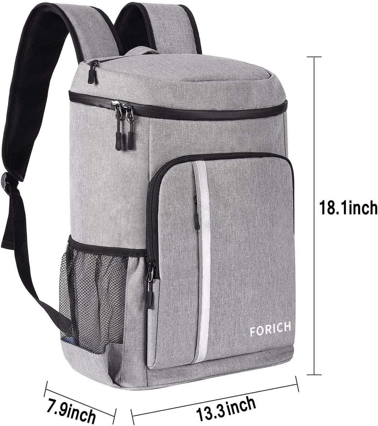 Insulated Waterproof Backpack Cooler - Lightweight Soft Cooler Bag for Men and Women, Ideal for Work, Lunch, Picnics, Camping, and Hiking, Holds Up to 30 Cans
